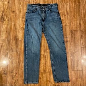 WRANGLER Men’s Blue Denim Slim Straight Jean Size 32 x 32